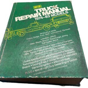 motor truck repair manual 1974-83 model hardcover book 36th edition English READ